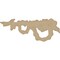 Ekena Millwork 7 3/4"W x 3"H x 7/8"P Floral Ribbon Onlay, Right ONL03X07X01FL-R - alternate 4